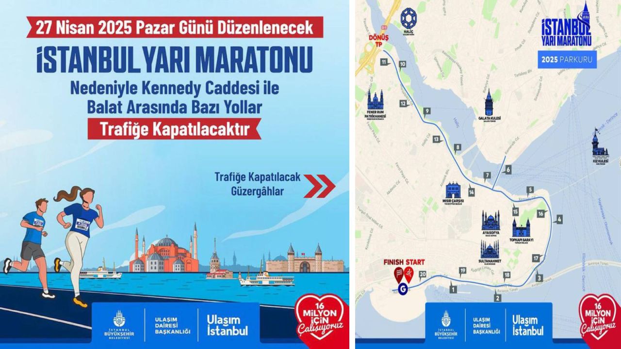 Yarın İstanbul'da Kennedy Caddesi ve Balat'ta Yollar Kapanacak

