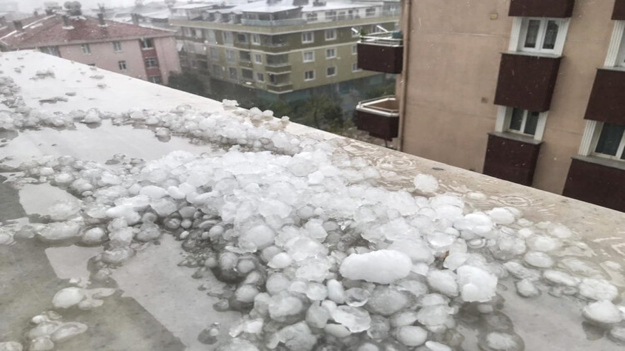 İstanbul’da Yoğun Sağanak Yağış ve Dolu Etkisi Görüldü