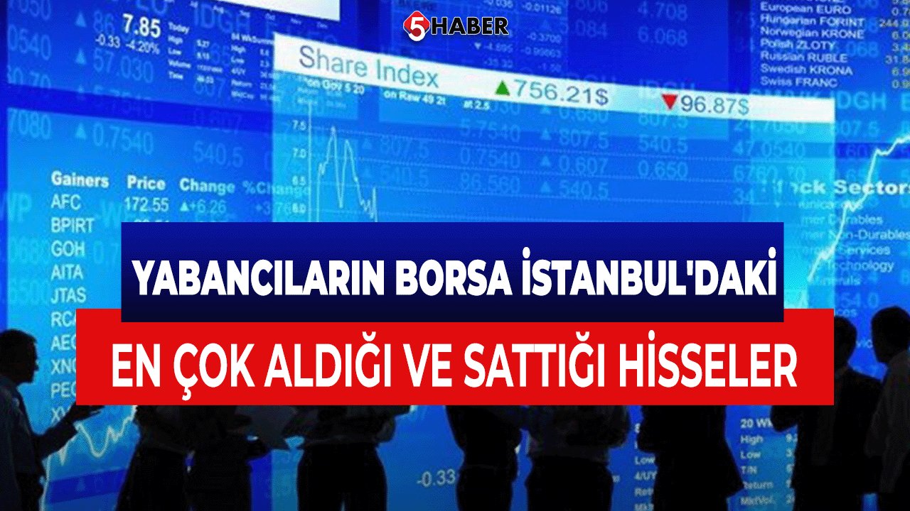 Moody's Not Artışı Sonrası Yabancıların Borsa İstanbul'daki en çok aldığı ve sattığı hisseler - 26 Temmuz 2024