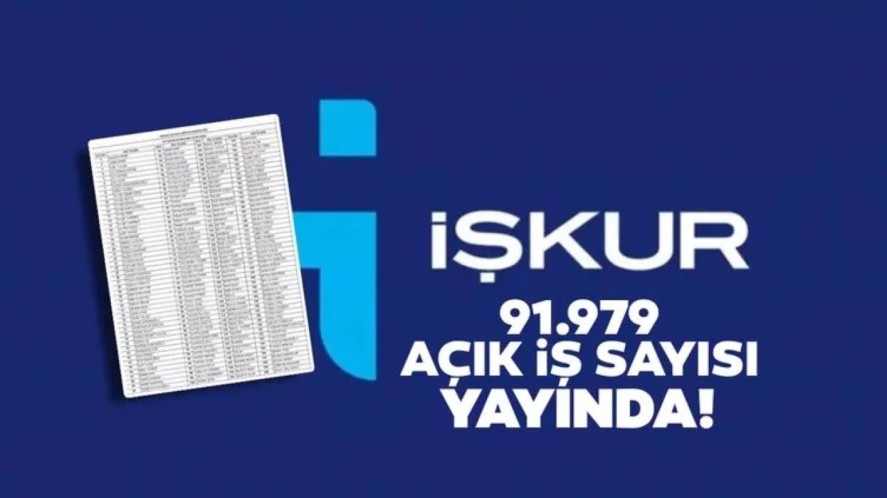 İŞKUR 91.979 Personel Alımı Başladı! KPSS Şartsız Temizlik Görevlisi, Güvenlik, Şoför, Aşçı Alımı Detayları