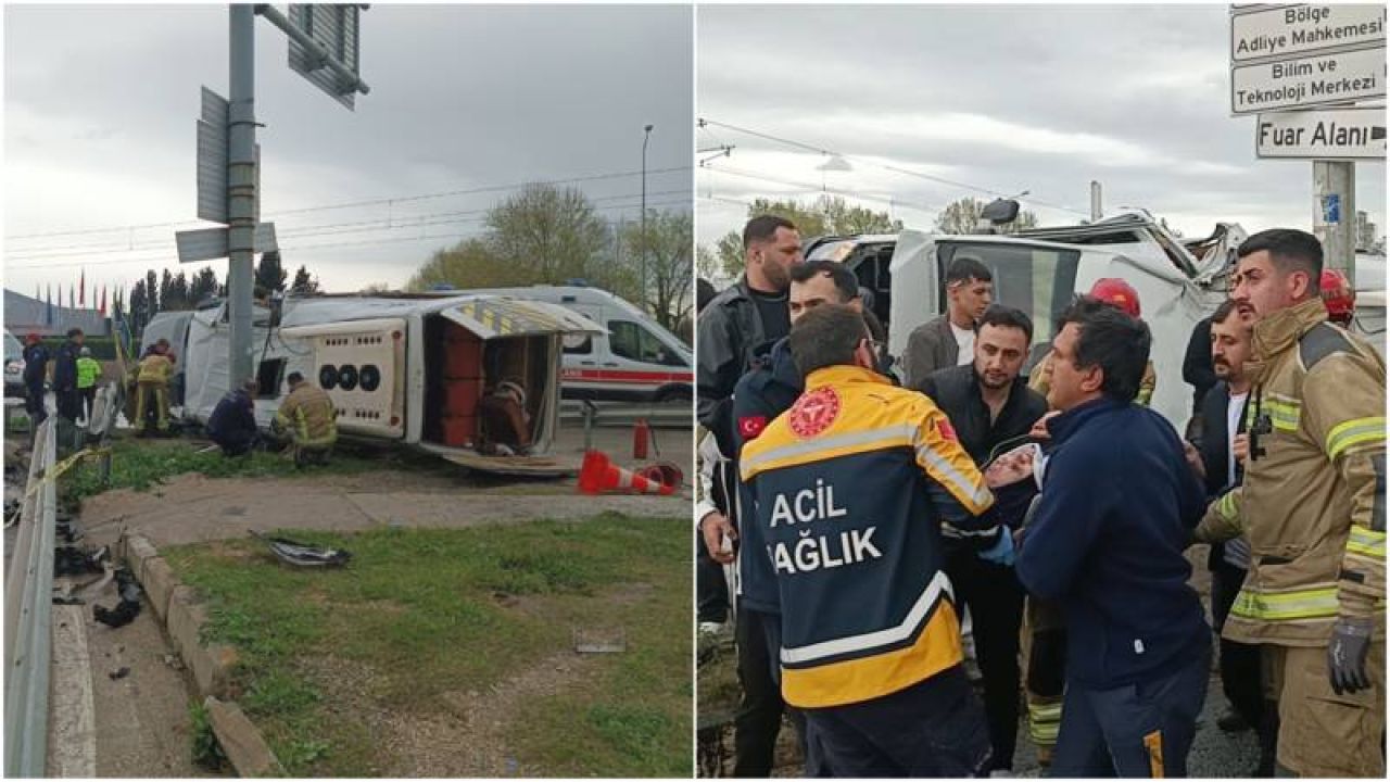 Asker Eğlencesine Gidenleri Taşıyan Minibüs Kaza Yaptı: 2 Yaşındaki Çocuk Hayatını Kaybetti, 5 Kişi Yaralandı
