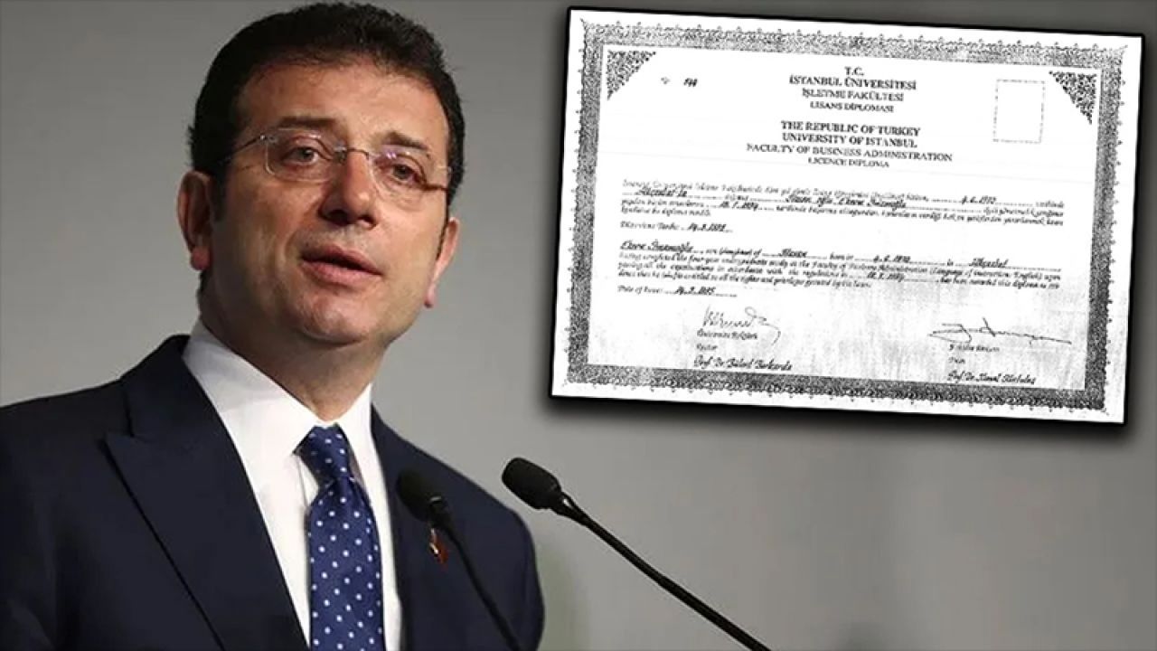 İmamoğlu'nun diplomasının üniversite veri tabanından silineceği iddiası