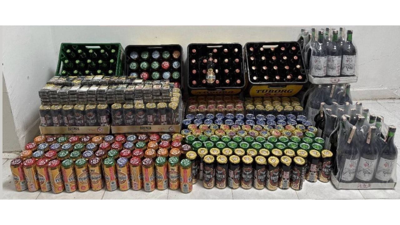 Tekirdağ'da sahte içki operasyonu: 286 litre ele geçirildi