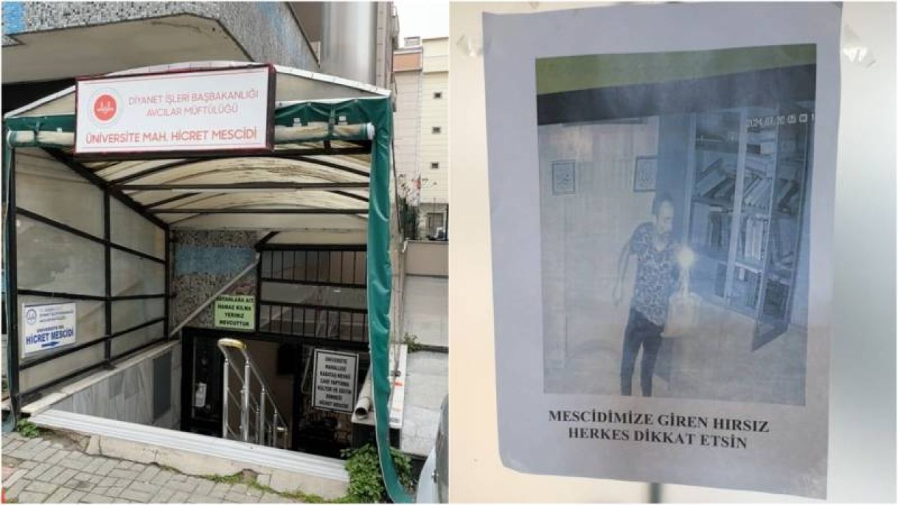 Avcılar'daki mescide yine hırsız girdi: 2 yılda 5. olay