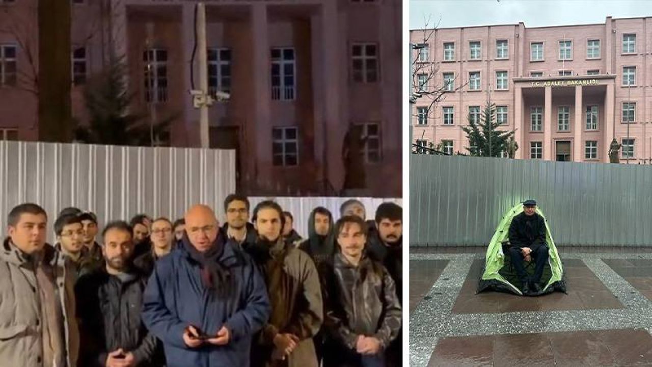 Adalet Bakanlığı Önündeki Nöbetinde Polis Çadırı Kaldırılan Mahmut Tanal: Gençlerin Eğitimi Güvenlik Bahanesiyle Kurban Edilemez